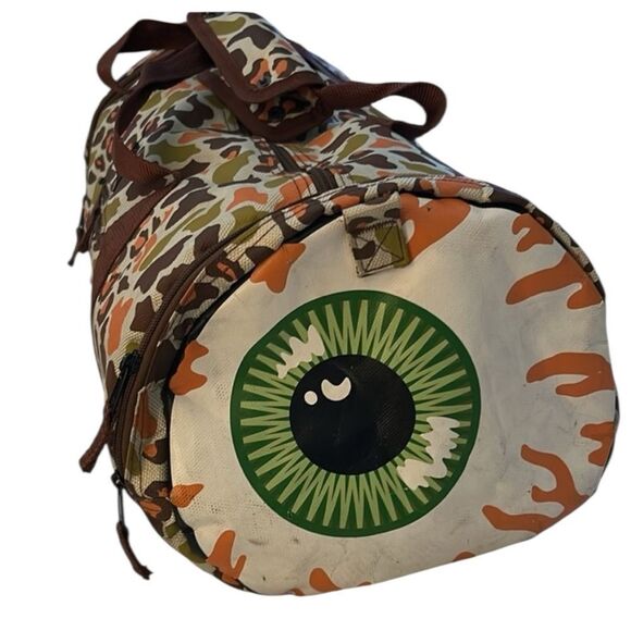MISHKA MNWKA “Keep Watch” VERY RARE DEADSTOCK* camo Leopard Print Duffel Bag - Picture 1 of 10